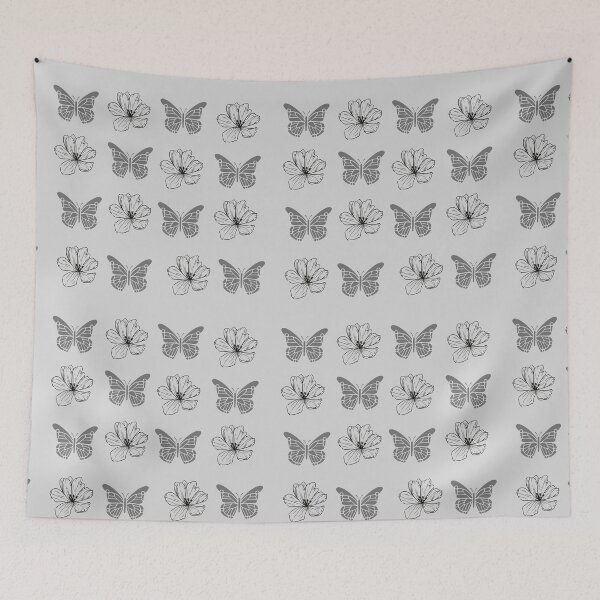 Item preview, Butterfly and flowers pattern designed and sold by LucianaArts.