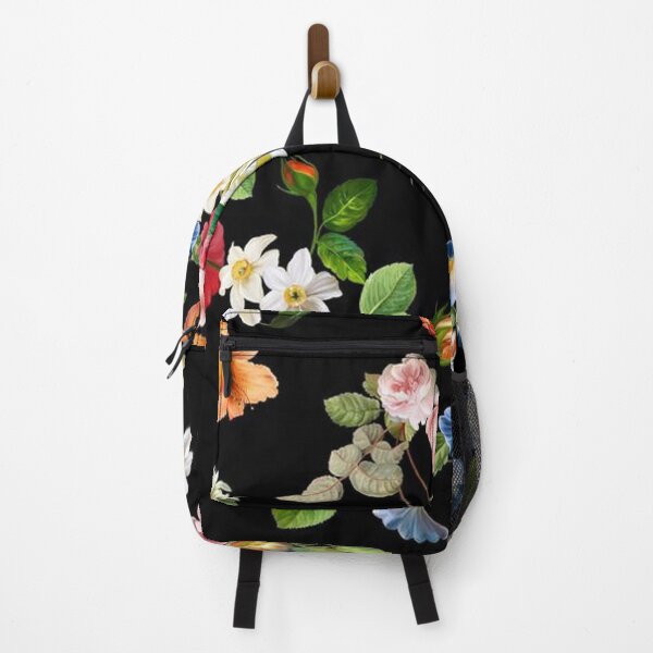 Item preview, COLORFUL FLORAL PATTERN IN BLACK designed and sold by Joseph Narob.