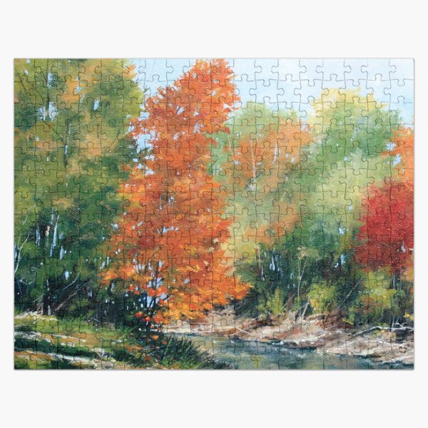 Fall Reflections on the Creek Jigsaw Puzzle Jigsaw Puzzle