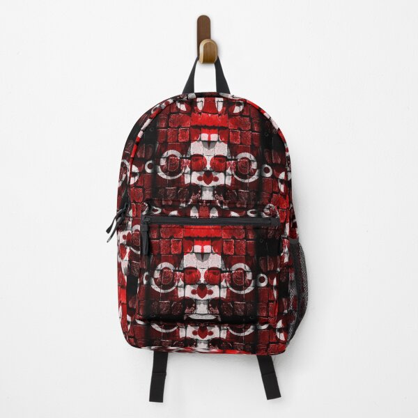 Item preview, Red Brick Pattern With Gothic Skull Design designed and sold by Mary Riley.