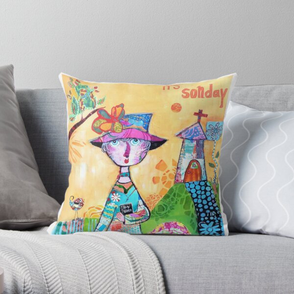It's Sonday Throw Pillow
