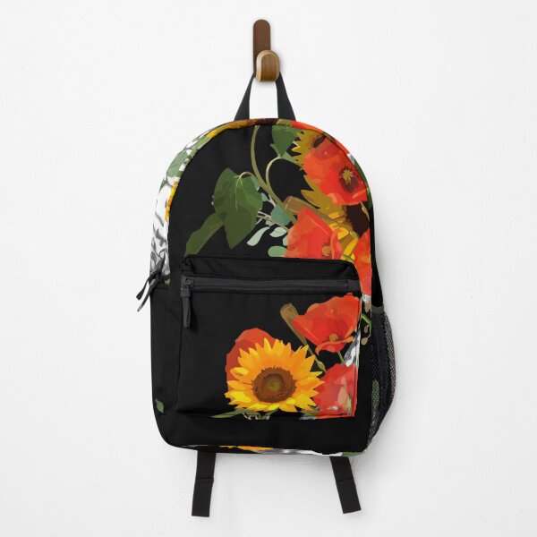 Item preview, sunflowers poppies floral Mental health brain psychology designed and sold by Collagedream.