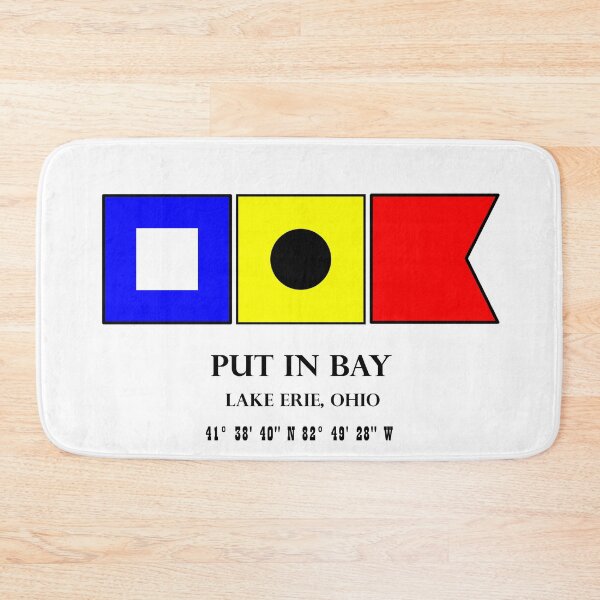 Item preview, Put in Bay Ohio Nautical Flag Art designed and sold by DESTINATIONS DECAL.