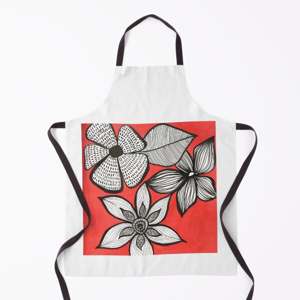 Item preview, Inktober Red Florals designed and sold by MyCraftyNell.