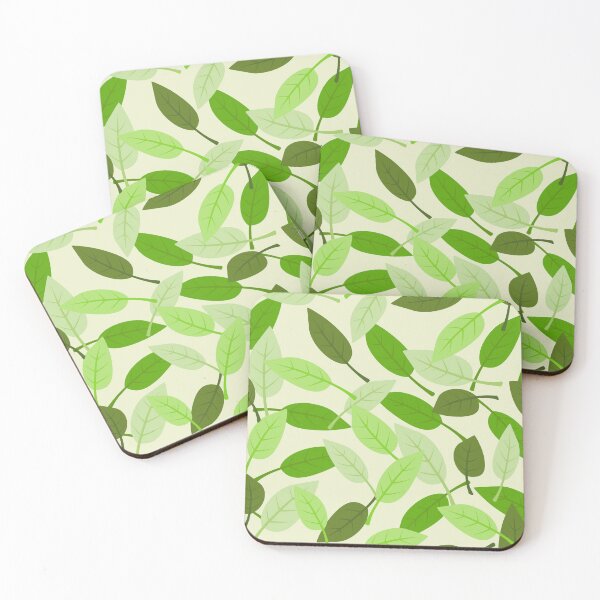 Item preview, Green leaf pattern designed and sold by Smart-Art-Hive.