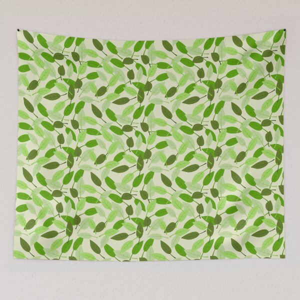 Item preview, Green leaf pattern designed and sold by Smart-Art-Hive.