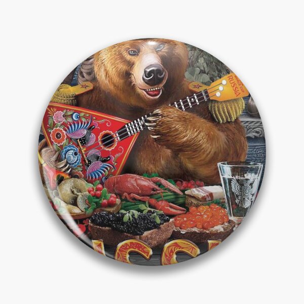 Item preview, bear balalaika matryoshka vodka Russia caviar designed and sold by kostin78.