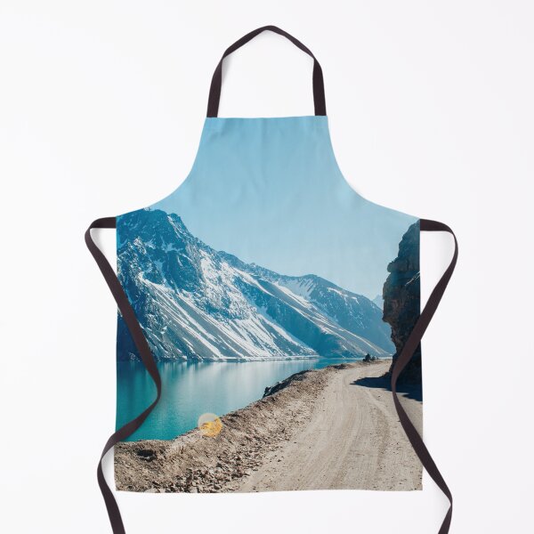 Item preview, Rocky Andes Mountains panorama in turquoise tones designed and sold by Carmen Jost.