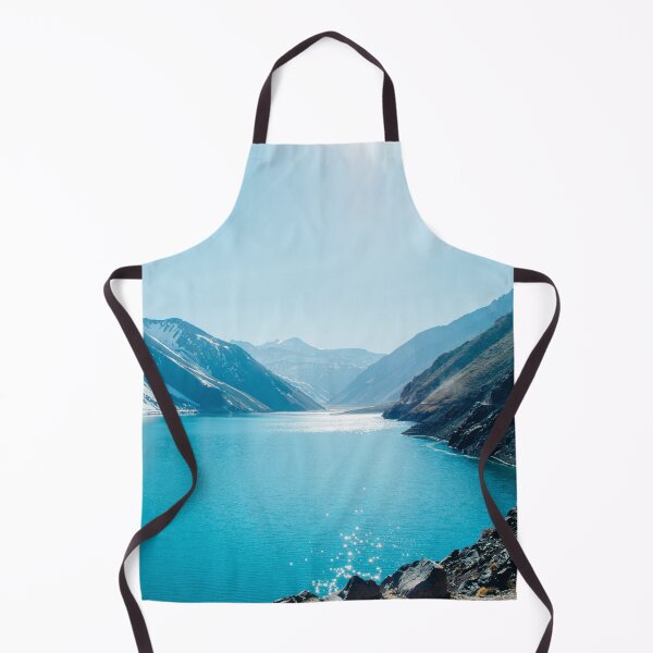 Item preview, Turquoise landscape of snowy mountains reflecting in the water designed and sold by Carmen Jost.
