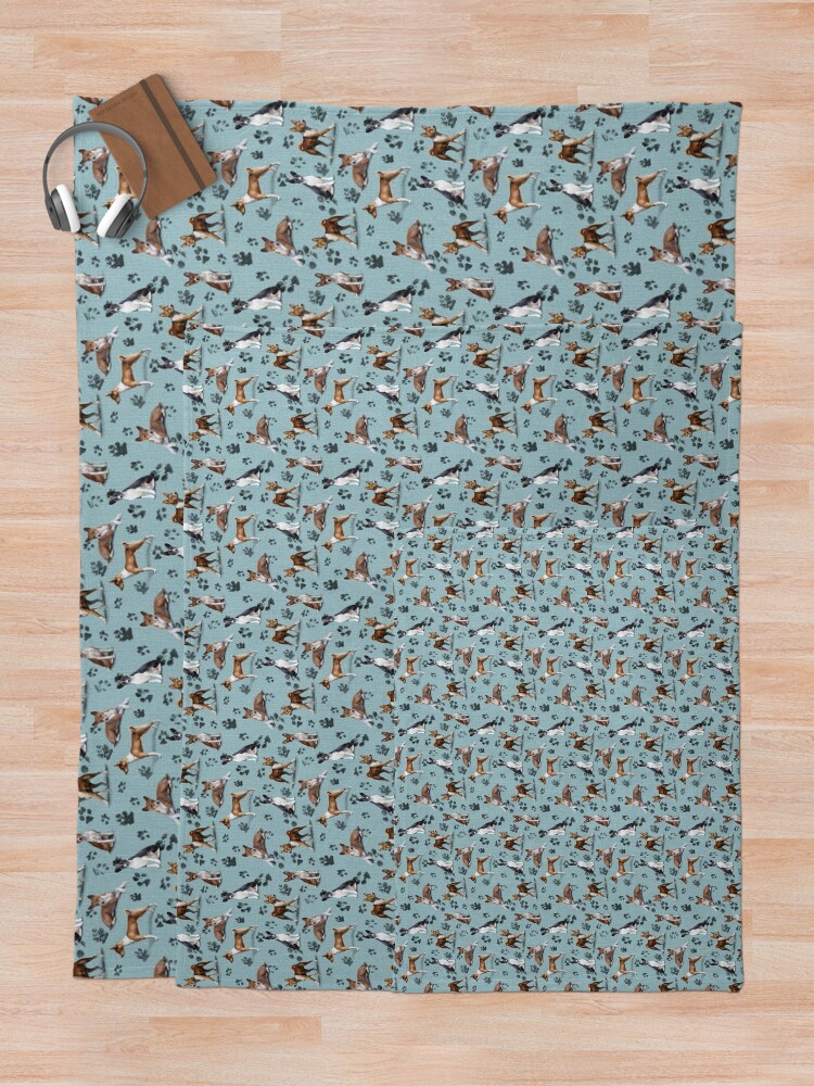 Alternate view of The Basenji Throw Blanket