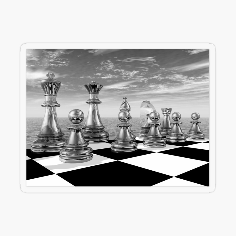 A Game Of Chess With Various Pieces And A Black And White Chess Board  Background, Game, Table Setting, Chess Background Image And Wallpaper for  Free Download