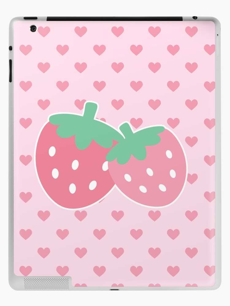 Strawberries Pink Berries Kawaii Sticker for Sale by candymoondesign