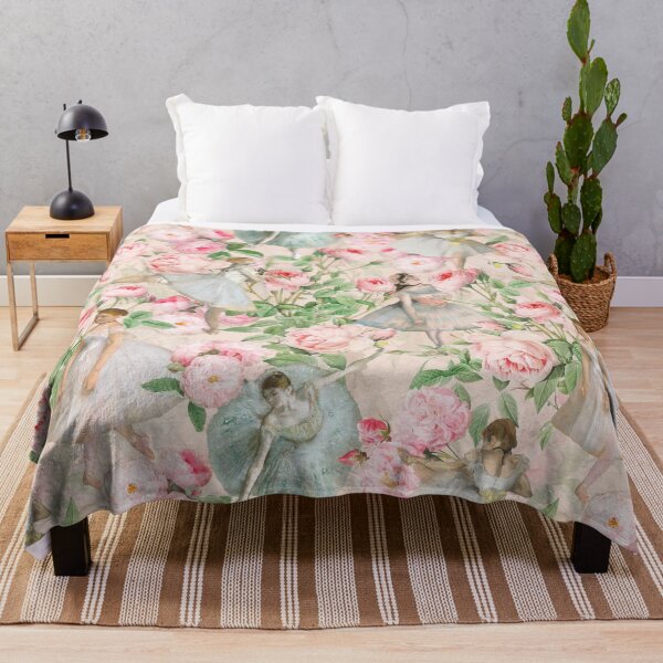 Item preview, Blush Ballet Practice And Roses - Edgar Degas Botanical Garden Nightgarden designed and sold by UtArt.