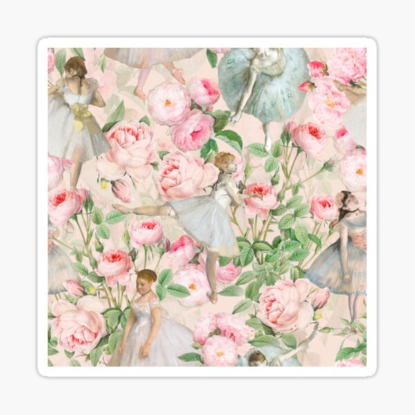 Artikelvorschau, Erröten Ballett Praxis und Rosen - Edgar Degas Botanical Garden Nightgarden entworfen und verkauft von UtArt.