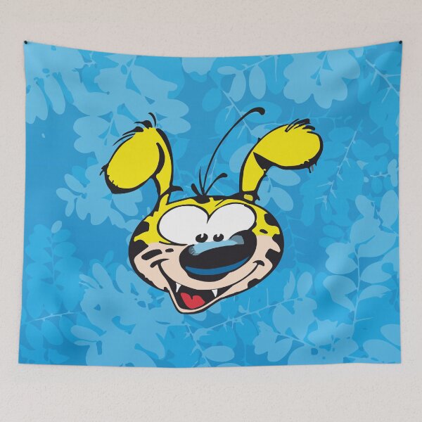 Item preview, Marsupilami face / Light blue design designed and sold by Hubashop.