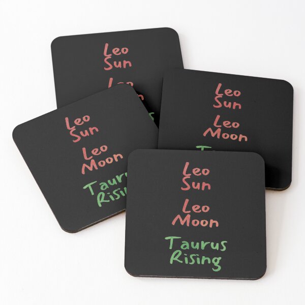Item preview, Leo Sun Leo Moon Taurus Rising Text designed and sold by leomooncreates.