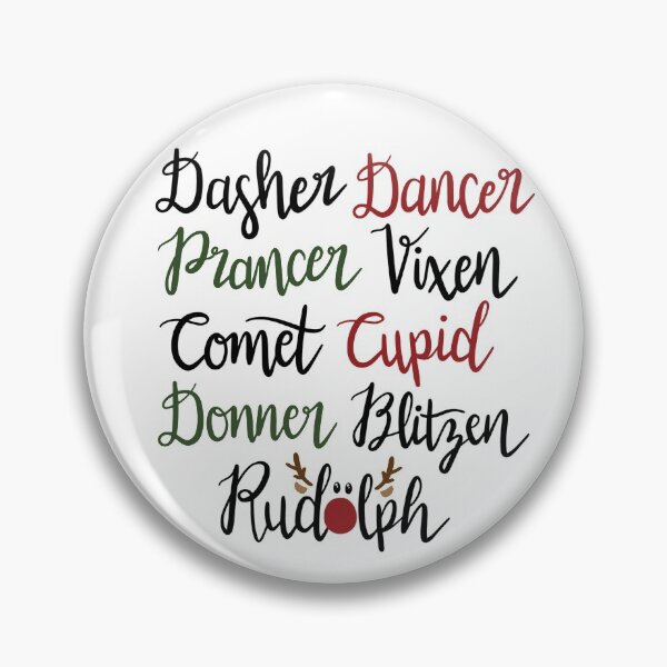 Item preview, Reindeer Names designed and sold by MakeMerry.