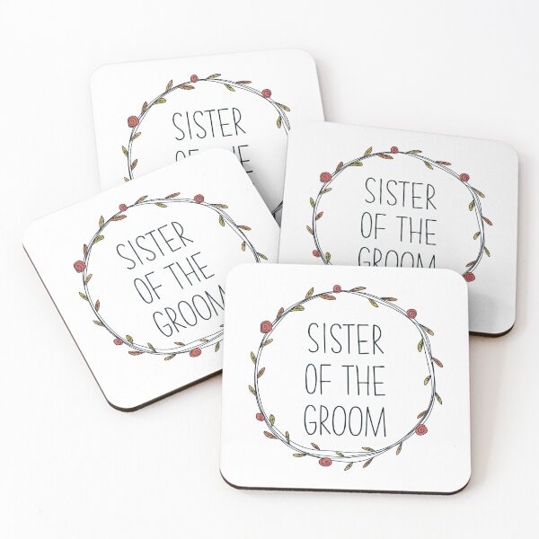 Item preview, Sister of the Groom with autumn leaves for fall wedding designed and sold by JokeGysen.