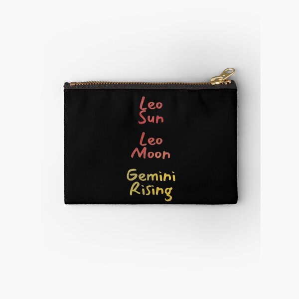 Item preview, Leo Sun Leo Moon Gemini Rising Text designed and sold by leomooncreates.