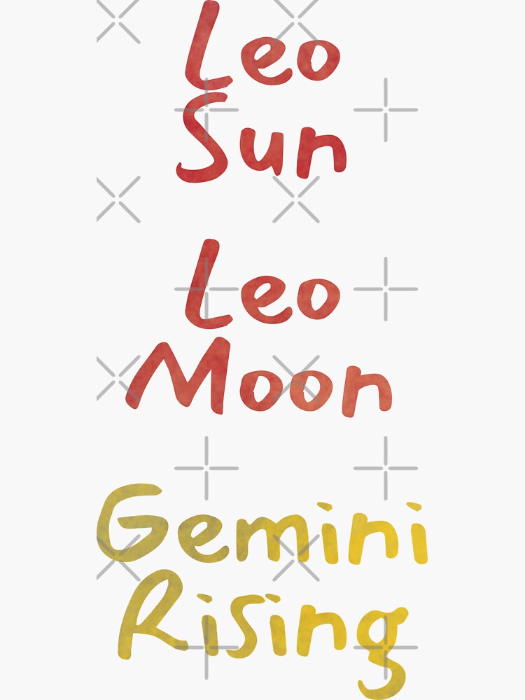 Leo Sun Leo Moon Gemini Rising