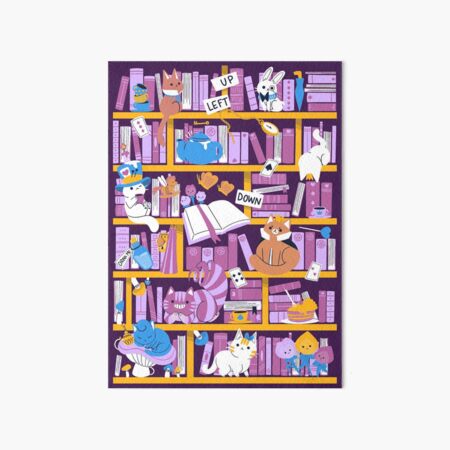 Vista previa del artículo con la obra «Biblioteca en el país de las maravillas», diseñado y vendido por TaylorRoss1.