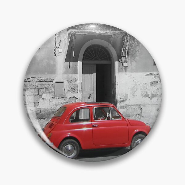 Item preview, Italy Mini Red Car Black and White designed and sold by MoClan-Graphics.