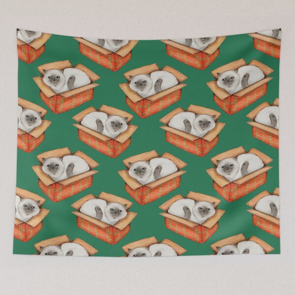 Item preview, Cat in a Christmas gift box designed and sold by Denise, Denisn't.