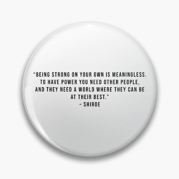 Item preview, Shiroe - Quote designed and sold by Epicanimequotes.