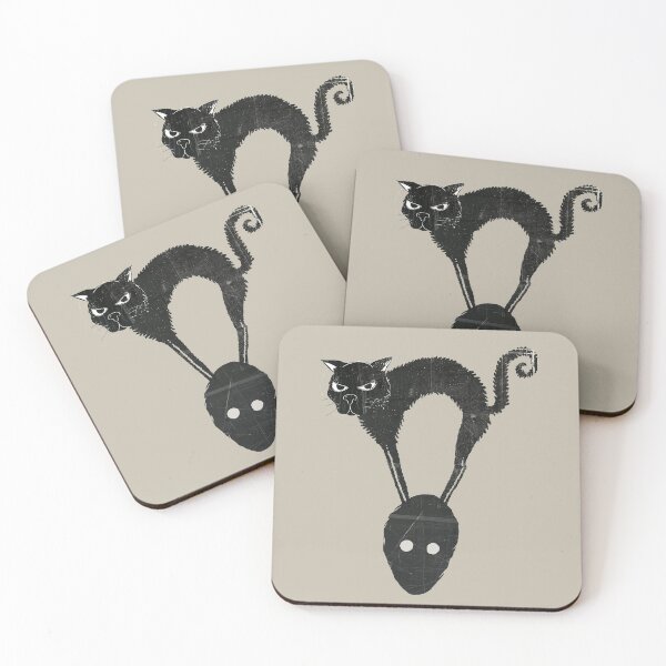Item preview, Angry Ugly Cat on Mans Head designed and sold by DeDesign Collective.