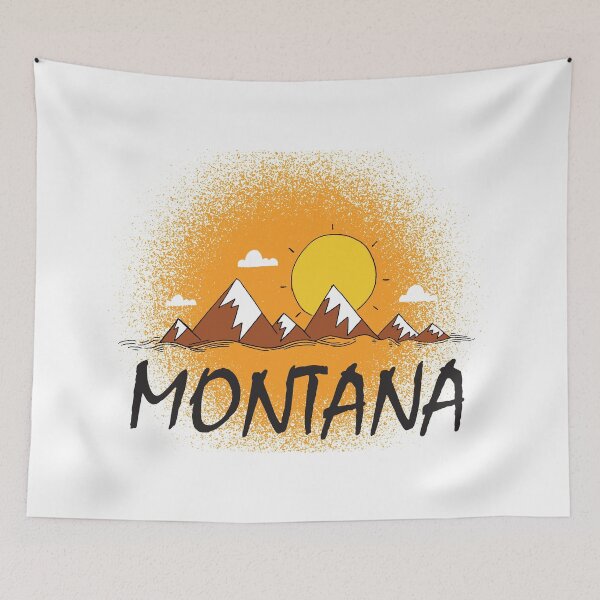 Item preview, Montana, With Mountain Skyline designed and sold by 4AllTimes.