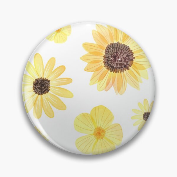 Item preview, Yellow flowers in watercolor sticker set designed and sold by Just  Names.