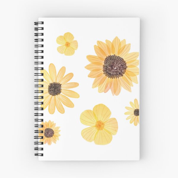 Item preview, Yellow flowers in watercolor sticker set designed and sold by Just  Names.