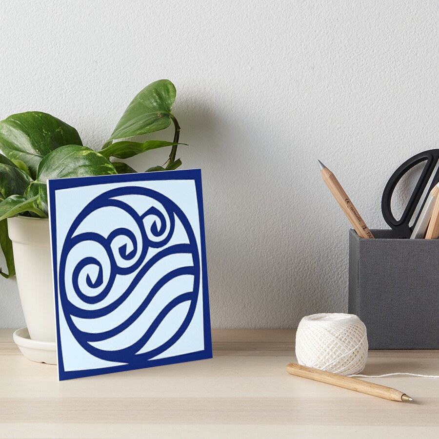 Avatar Water Tribe Symbol Art Board Print By Dontstealwaifu Redbubble 7605
