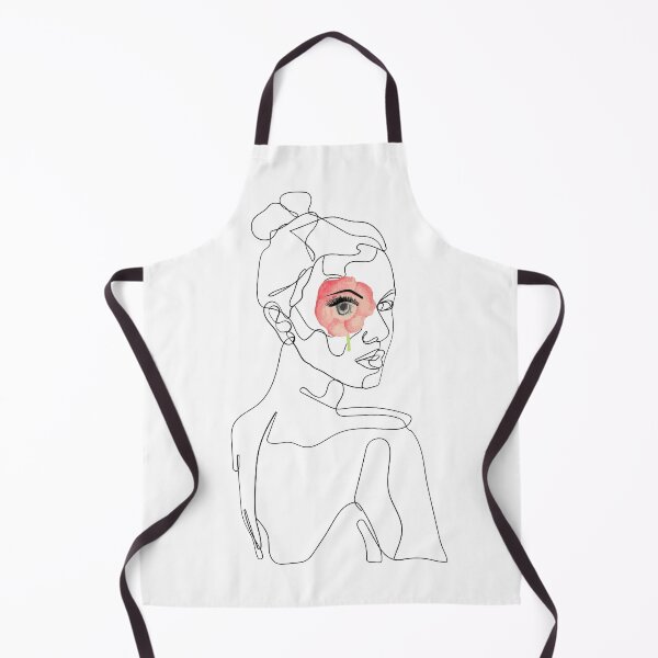 Item preview, Line art flower women, blue eyes. designed and sold by PShwetsss.