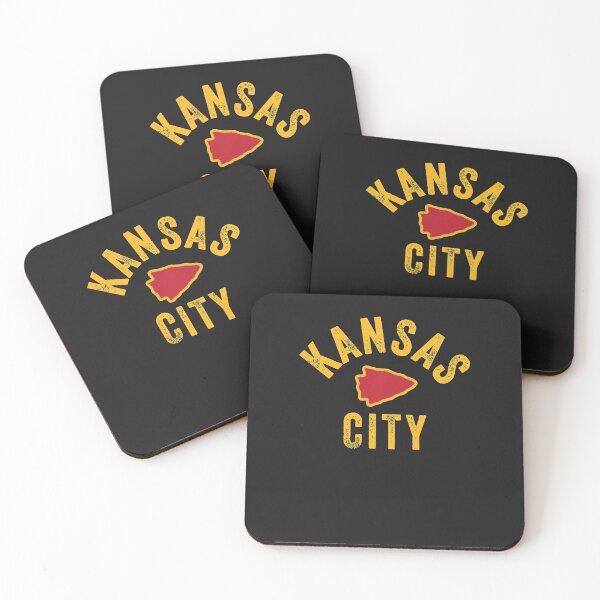 KC Kansas City Red Arrowhead Cool Ultimate Kc Fan Kingdom Sweatshirt Coasters (Set of 4)