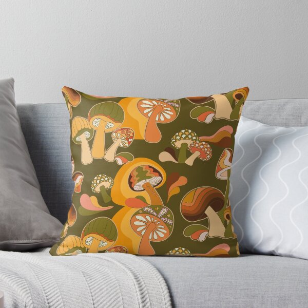 Item preview, Mushroom Print Pattern Green designed and sold by Ink Tally.