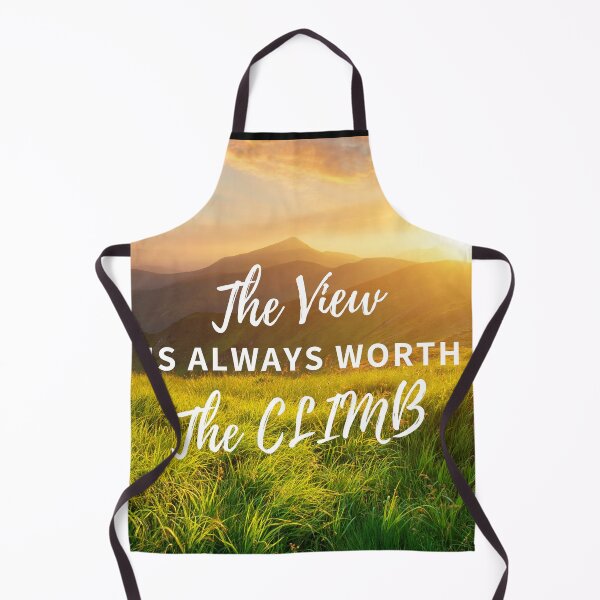Item preview, The View is Always Worth the Climb Mountain landscape Hiking Adventure Quote Saying lettering Text Inspiration Photograph Fine Art Print Design 3 designed and sold by fineartprints1.