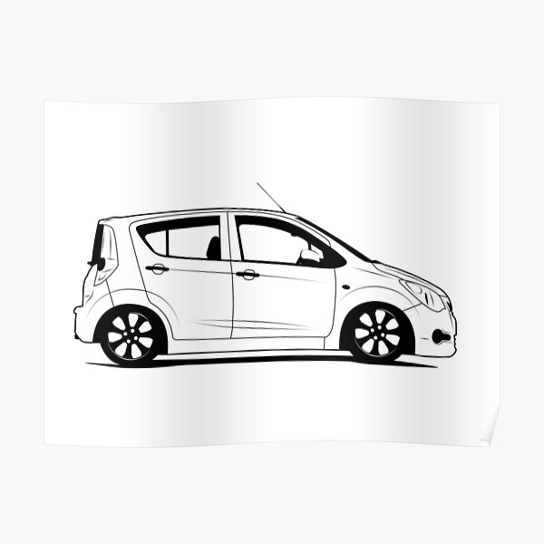 Opel Corsa Tuning Posters Redbubble