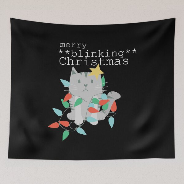 Item preview, Merry Blinking Christmas designed and sold by LouiseFranksArt.