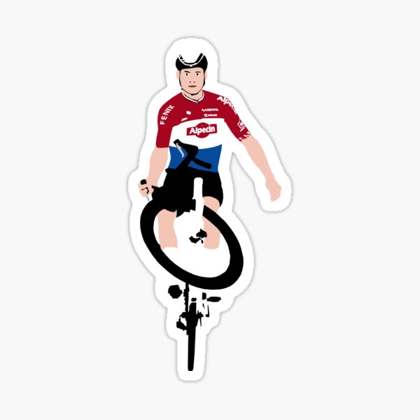 Vista previa del artículo con la obra «Mathieu Van Der Poel Ciclista», diseñado y vendido por Rhys40.