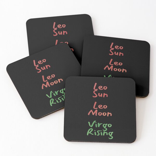 Item preview, Leo Sun Leo Moon Virgo Rising Text designed and sold by leomooncreates.