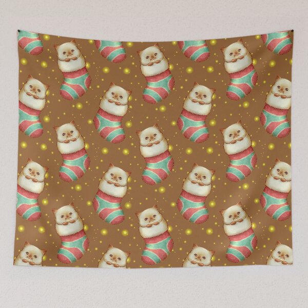 Item preview, Cat in a Christmas sock designed and sold by Denise, Denisn't.