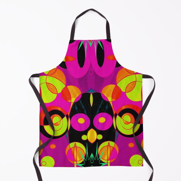 Item preview, Vibrant Pink Yellow Abstract Face Art Print designed and sold by Mary Riley.