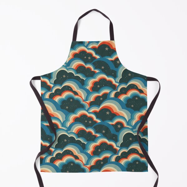 Item preview, Psychedelic, Retro, 60s 70s Clouds and stars designed and sold by Ink Tally.