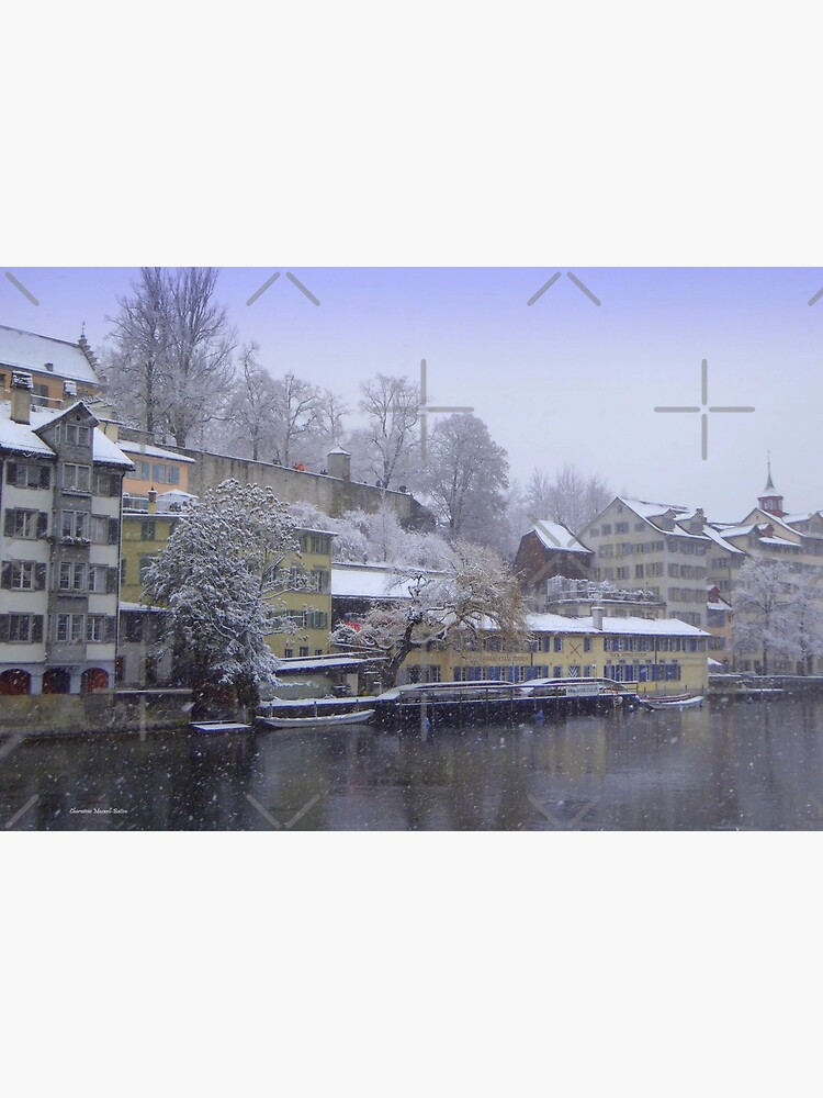 Snowy Zurich by Vaengi