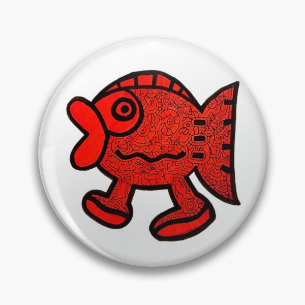 Item preview, Red Snapper Fish Doodle designed and sold by So Witcasm ?.