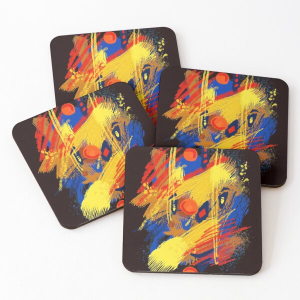 Item preview, Smiley clown abstract portrait designed and sold by Mikko Tyllinen.