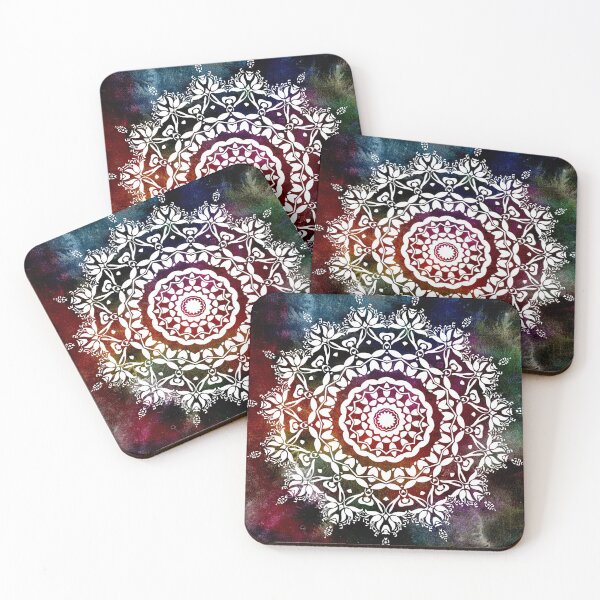 Item preview, Mandala - dark colorful background. designed and sold by wiwiart.