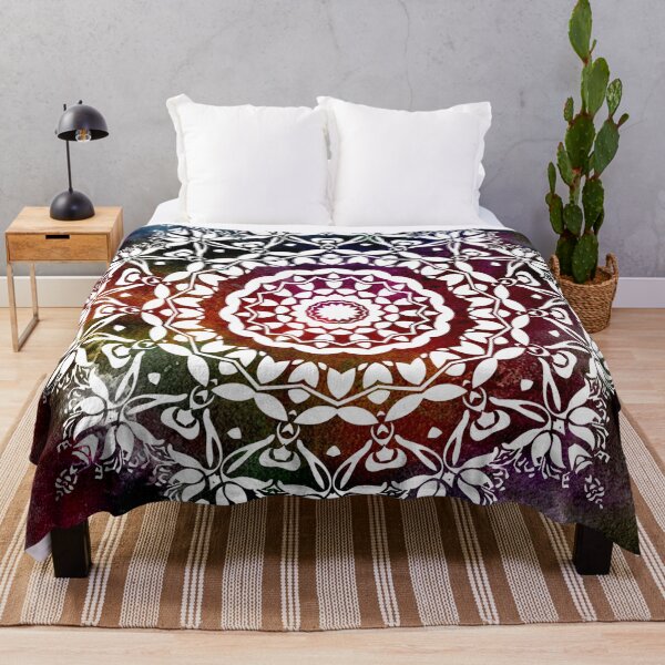 Item preview, Mandala - dark colorful background. designed and sold by wiwiart.