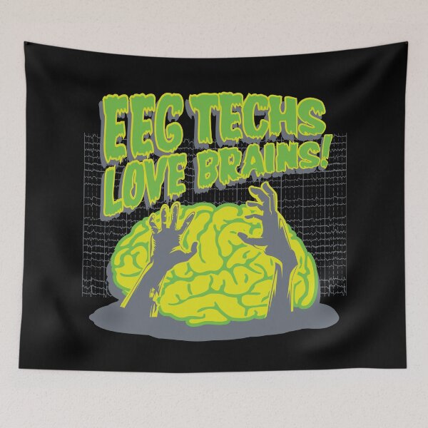 Item preview, EEG Techs Love Brains! (Neuro Tech) designed and sold by Vertigo Creative.